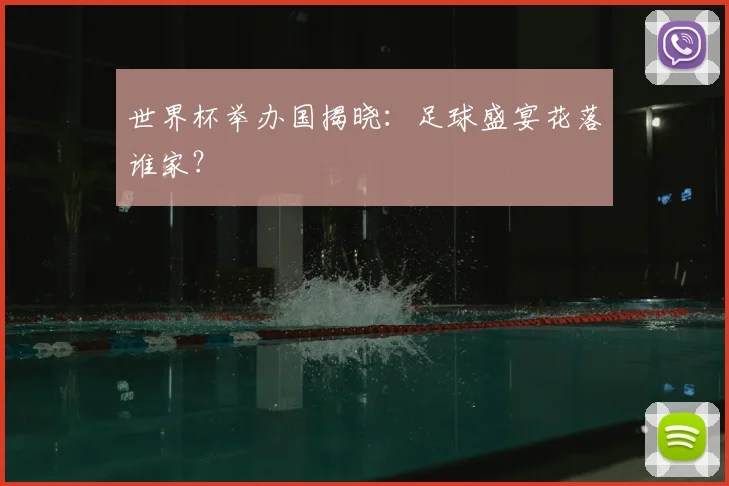 世界杯举办国揭晓：足球盛宴花落谁家？